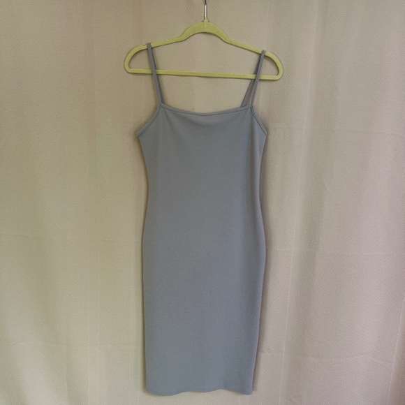Missguided Women's Body-con Midi Dress Ice Gray Sz US10 - Picture 1 of 7